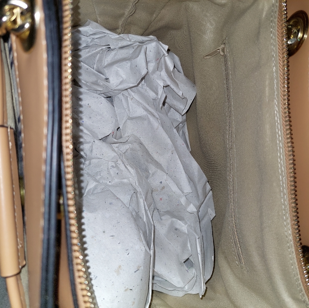 NWT Jones New York Faux Leather Canvas Purse - Picture 9 of 9